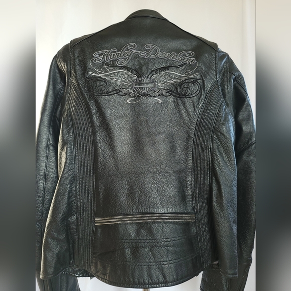 Harley-Davidson Authentic Leather Riding Jacket Size Large. - Picture 4 of 15
